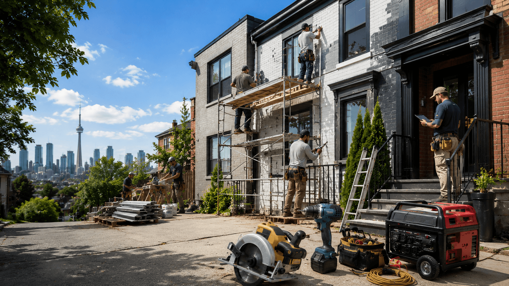 Tools with Toronto skyline