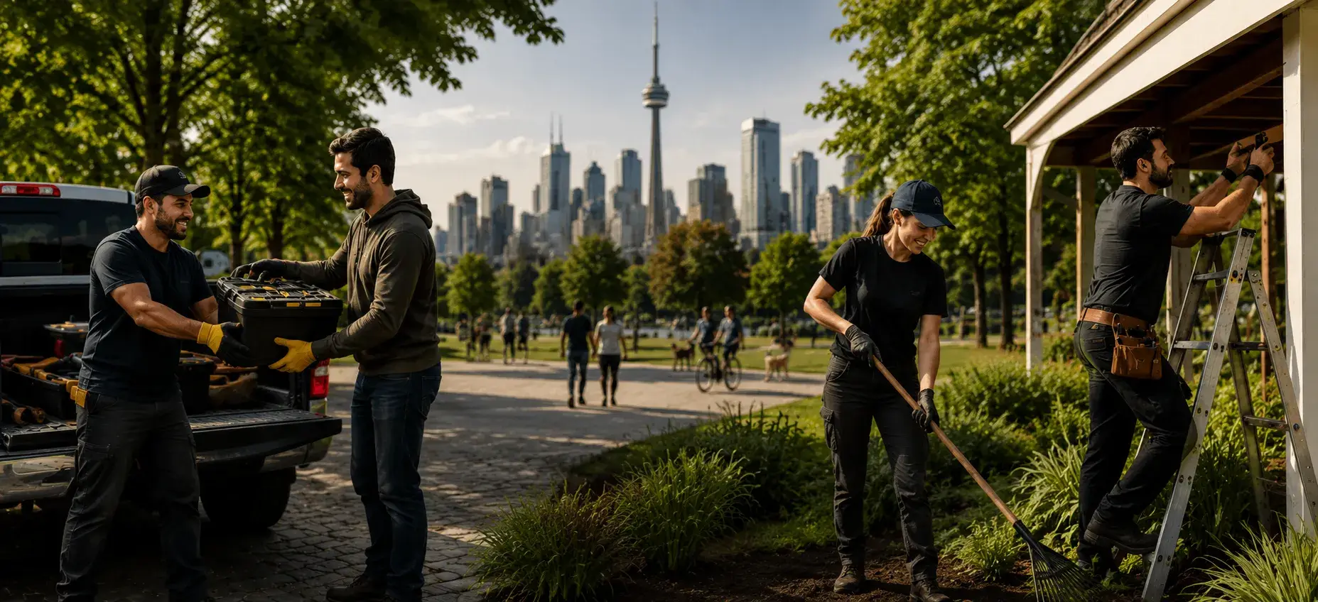 Renting and selling tools, and hiring local help, in Toronto