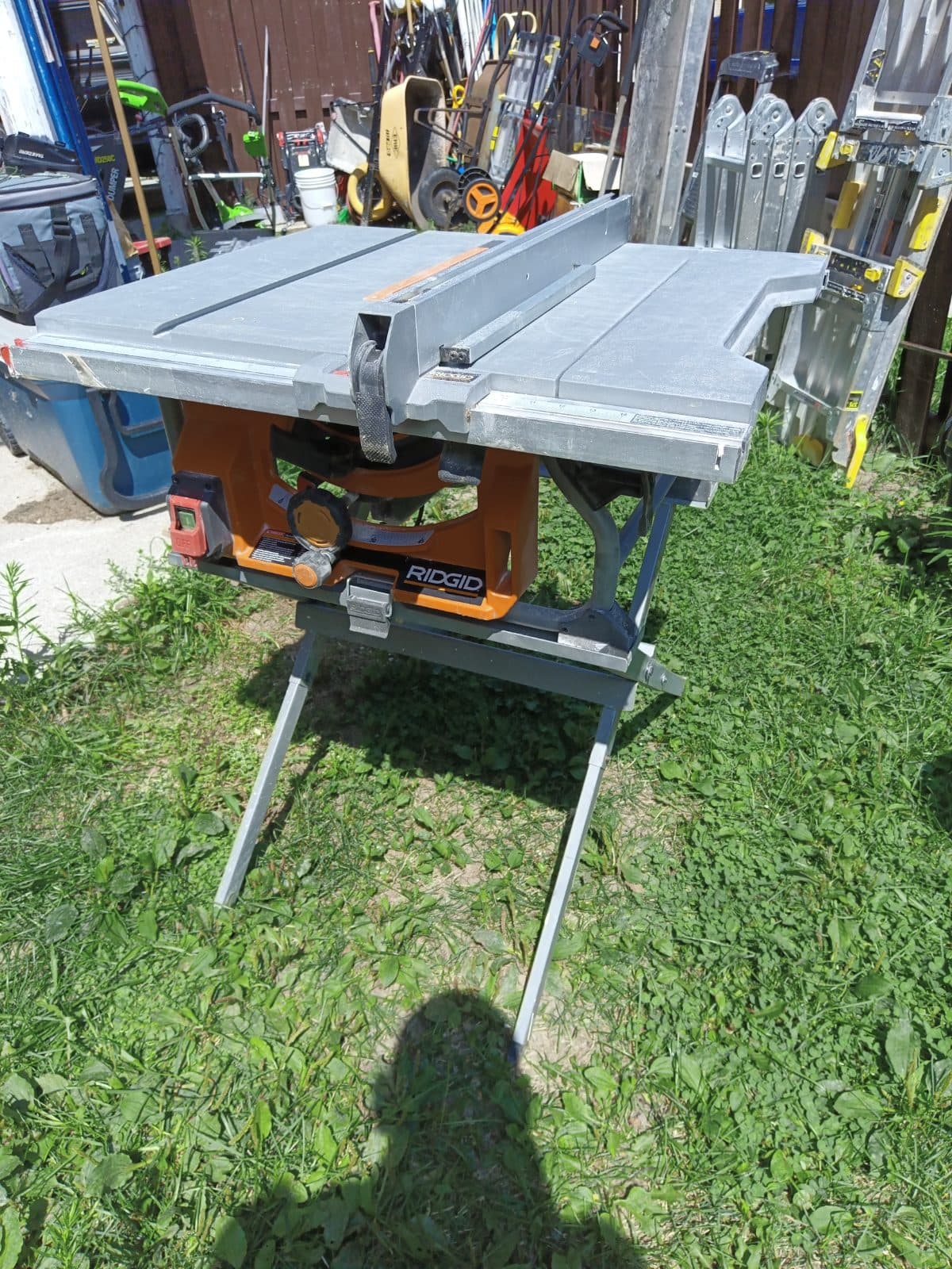 15 Amp 10 in. Table Saw with Folding Stand