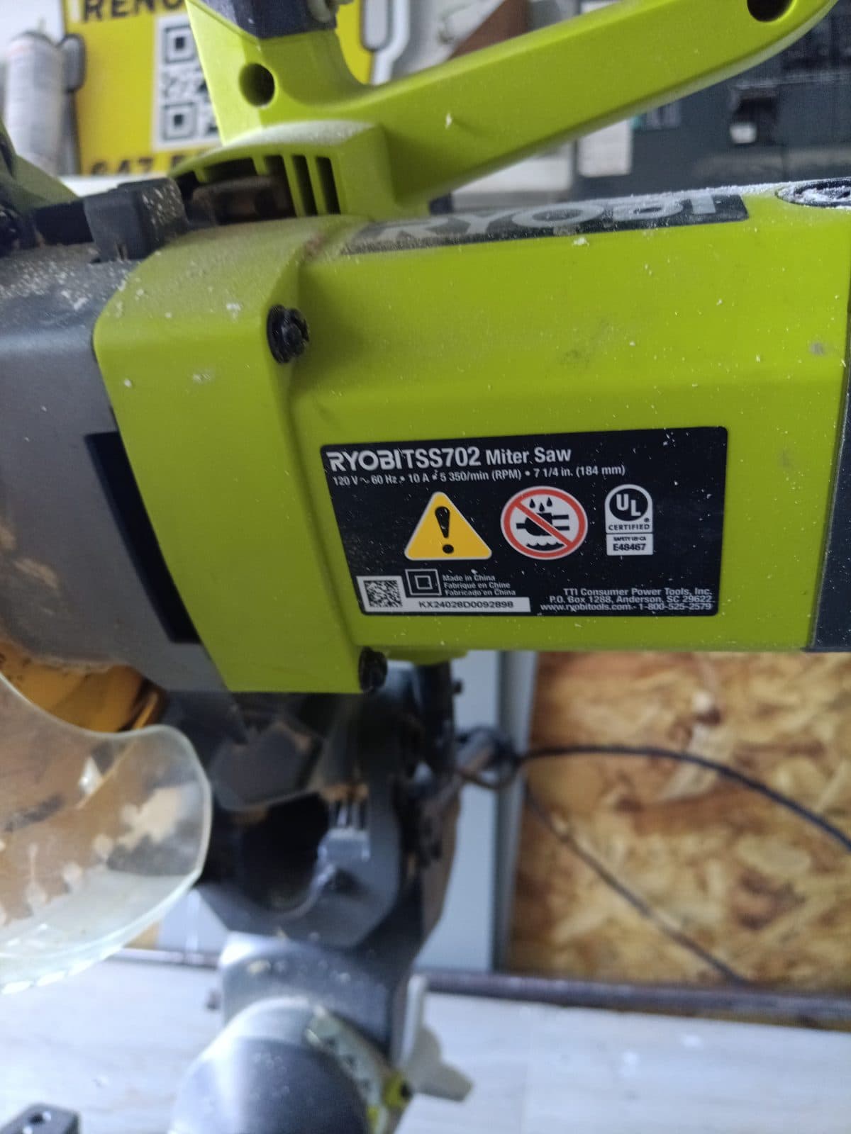 7-1/4 in. Compound Sliding Miter Saw — photo 1